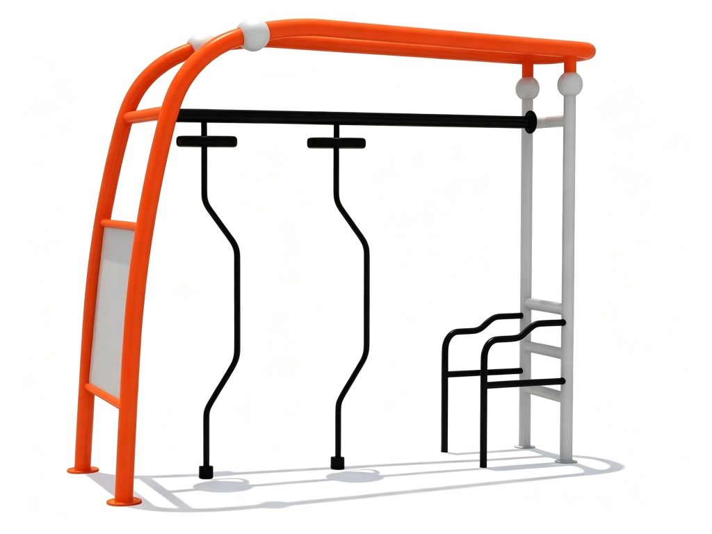 Multi-Station Ninja Traverse & Dip Bar | Outdoor Fitness Equipment