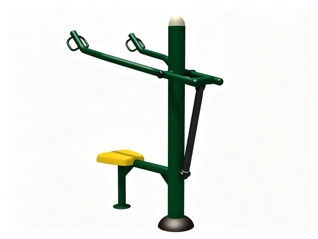 Seated Upper Body Pull-Down Exerciser | Outdoor Gym Equipment