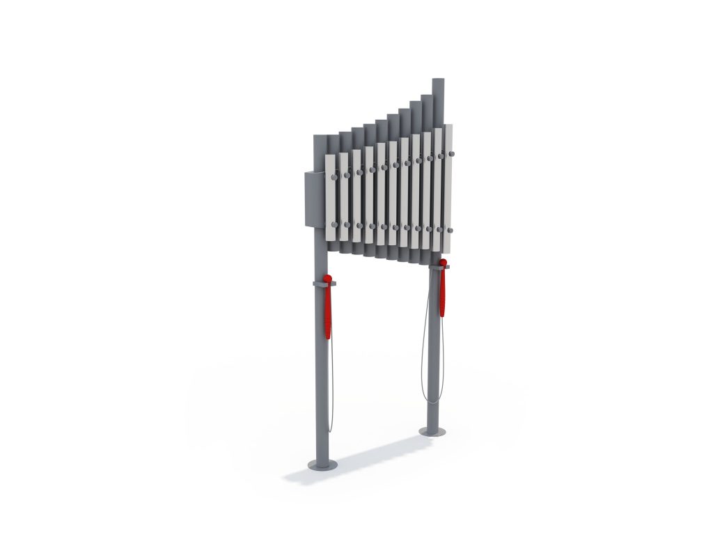Vertical Outdoor Metallophone | Outdoor Musical Instruments for Parks