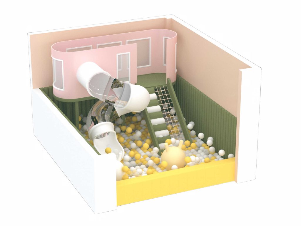 Compact Indoor Play Structure | Toddler Playground Equipment