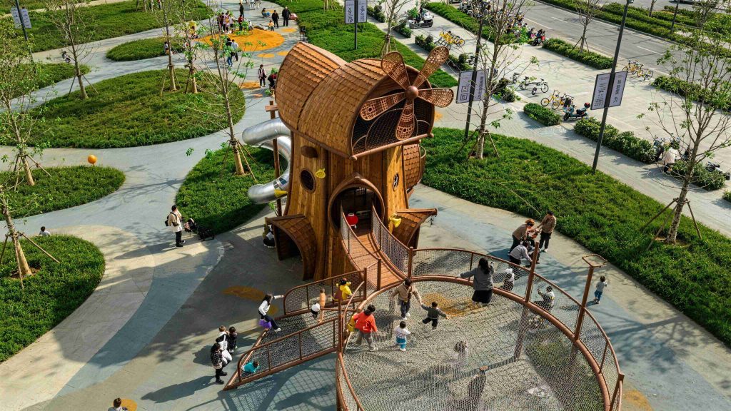 Wood and Metal Playground: Children’s Space Design Guide